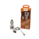 Carregador De Carro Turbo 2Usb Tipo-C 3.4A Kaidi Kd303C