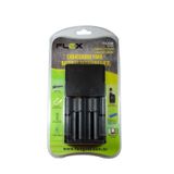 Carregador Baterias 26650/22650/18650/18500 Flex Fx-C09