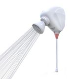 Chuveiro Ducha Eletrônica Move Com Led Zagonel Branco 127v