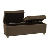 Recamier Bau Paris 1,20m Corino Marrom - Clique Decorações