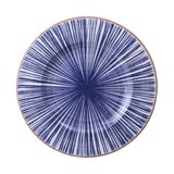 Prato Raso Tramontina Abstratta Em Porcelana Decorada 28 Cm