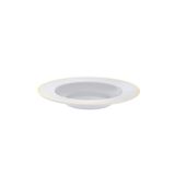 Prato Fundo Filetado Tramontina Elisa Em Porcelana Com Borda Dourada 23 Cm
