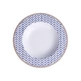 Prato Fundo Tramontina Abstratta Em Porcelana Decorada 23 Cm