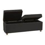 Recamier Bau Paris 1,60m Corino Preto - Clique Decorações