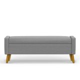 Recamier Bau Londres 1,40m Linho Cinza - Clique Decor