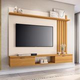 Painel Suspenso Lets Tv Até 55 Polegadas Com 2 Portas Cinamomo/off White
