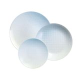 Jogo De Pratos Tramontina Polaris Em Porcelana Decorada 12 Peças