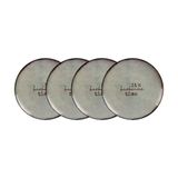 Kit Prato Raso Tramontina Churrasco Rustic Em Porcelana 28 Cm 4 Peças