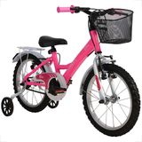 Bicicleta Infantil Feminina Athor Bliss Aro 16 Com Cestinha