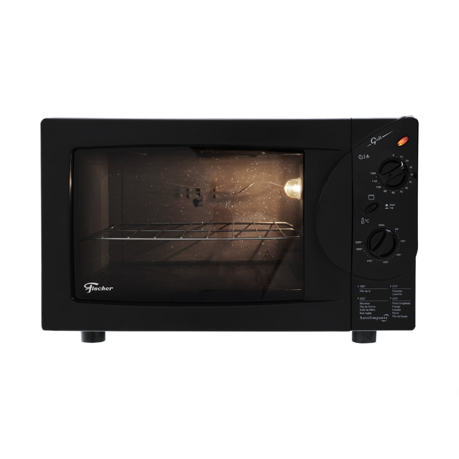 Forno Eletrico Fischer Grill Bancada G Ii 44l 127v Preto