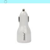 Carregador Turbo Veicular 5.1a Com 2 Saídas Usb Branco