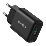 Carregador Rápido Ugreen Porta Usb A Turbo 18w Qc 3.0 Preto