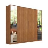 Guarda-roupa Casal Com 2 Espelhos Atrice 6 Pt 6 Gv Amêndola