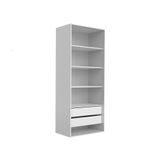 Guarda-roupa Modulado Tuyo 2 Gv E 4 Prateleiras Branco 90 Cm