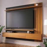Painel De Tv Até 70 Polegadas Juriti Noce Milano E Preto