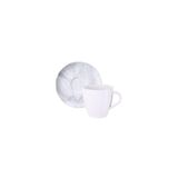 Conjunto Xícara E Pires De Chá Tramontina Arbo Em Porcelana Decorada 200 Ml 2 Peças