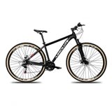 Bicicleta Aro 29 Absolute Nero 5 24v Freio A Disco Suspensão Mountain Bike Alumínio Pneu Faixa - Preto Tam.21