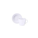 Conjunto Xícara E Pires De Chá Tramontina Mesh Em Porcelana Decorada, 185 Ml 2 Peças