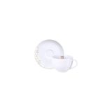 Conjunto Xícara E Pires De Chá Tramontina Artemis Em Porcelana Decorada 250 Ml 2 Peças