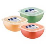 Pote Tramontina Mixcolor Em Polipropileno Com Tampa Transparente 4 L