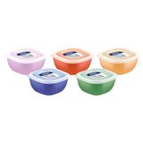 Pote Tramontina Mixcolor Em Polipropileno Com Tampa Transparente 300 Ml