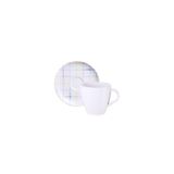Conjunto Xícara E Pires De Chá Tramontina Sweet Color Em Porcelana Decorada 200 Ml 2 Piezas