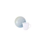 Conjunto Xícara E Pires De Café Tramontina Polaris Em Porcelana, 70 Ml