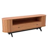 Rack Desiré 1 Gv Freijó E Preto 180 Cm