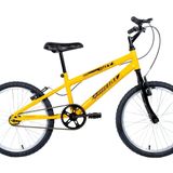 Bicicleta Aro 20 Quadro Mtb Rebaixado Em Aço Boy Infantil Amarelo