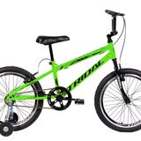 Bicicleta Aro 20 Infantil Bmx Cross Roda Lateral Verde