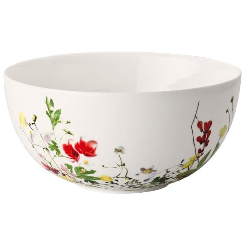 Tigela De 18 Cm Com Estilo Clássico Material De Porcelana E Formato Redondo, Rosenthal, Branca Colorida