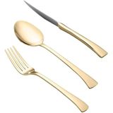 Faqueiro 30 Peças Aço Inox Com Gift Box Berna Dourado -Wolff