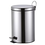 Lixeira Redonda 12 Litros Aço Inox Com Pedal Kala
