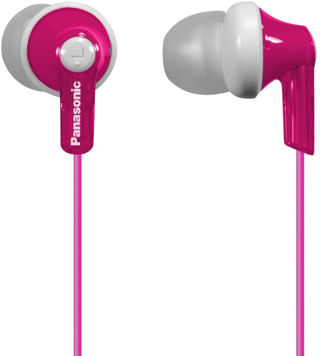 Panasonic Ergofit Fones De Ouvido In-ear Rp-hje120-p (rosa) Som Cristal Claro Dinâmico Ergonômico Comfort-fit