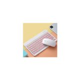 Conjunto De Teclado E Mouse Sem Fio Rosa