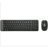 Combo Teclado E Mouse Logitech Sem Fio Mk220 - 920-004431 Preto