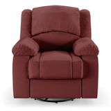 Poltrona Do Papai Reclinável Sala De Cinema Barcelona Glider Manual Giratória Massagem Vermelho