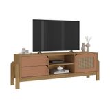 Rack Para Tv Até 60" Nature Carvalho/terracota Artely Carvalho/terracota