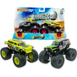 Kit 2 Carrinhos Furious Machine Monster Truck 1:64 Big Foot Fm010