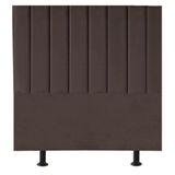 Cabeceira Estofada De Cama Casal Box 140 Cm Sophia Corino Cor:marrom