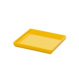 Prato Square Quadrado 13,5x13,5 Amarelo Em Polipropileno Linha Tropical Vem