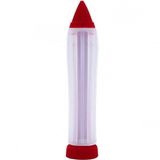 Caneta Para Confeitar Decorar Chocolate Silicone Bico Duplo