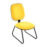 Cadeira Diretor Trapézio Para Escritório Linha Uno Amarelo