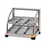 Estufa Vitrine Aquecedor Para Salgados 6 Bandejas Dupla 220v