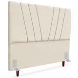 Cabeceira Queen 160cm Bell Suede Bege Rm Bege