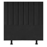 Cabeceira Estofada Cama Box Solteiro 90 Cm Sophia Corino Cor:preto