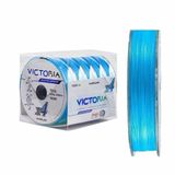 Linha De Pesca Multifilamento 4 Fios Victoria Azul 500m Medida 0,34mm