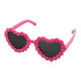 Óculos Sol Infantil Coração Flor Fofinho Moda Blogueirinha