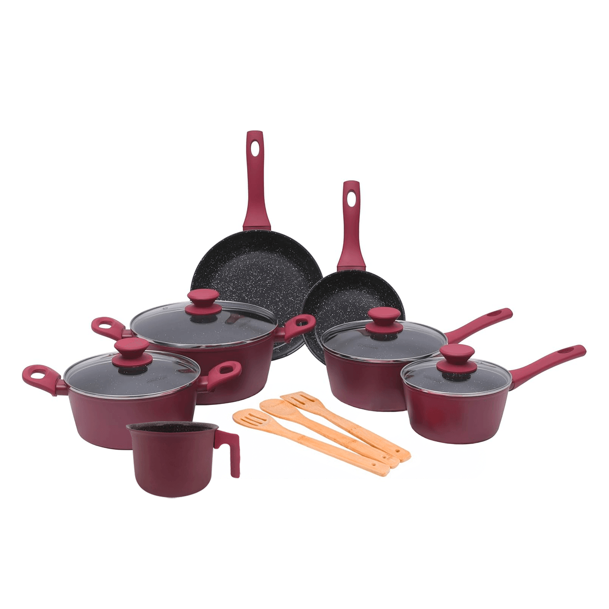 Jogo De Panela Ceramica Antiaderente Indução Mimo Style Cook Rubi 10 Peças Panelas E Utensílios