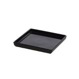 Prato Square Quadrado 13,5x13,5 Preto Em Policarbonato Linha Profissional Cook Vem